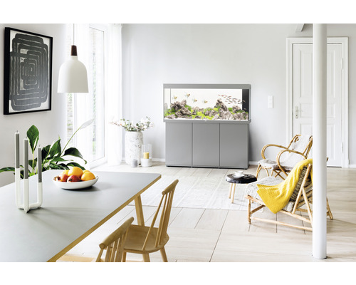 JUWEL Rio 450 SBX aquariumcombinatie met ledverlichting, verwarming, filter en grijze kast