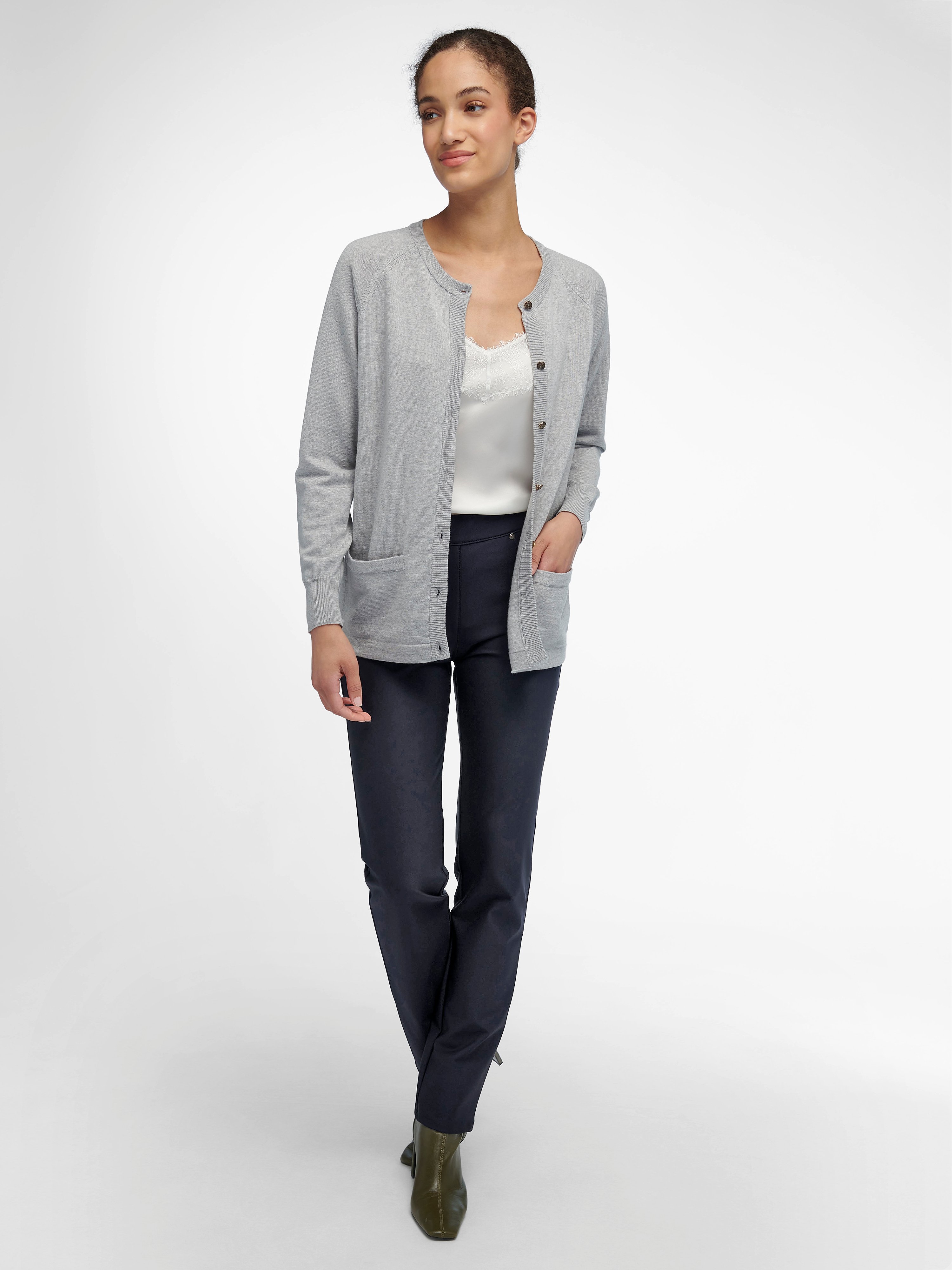 Strickjacke aus 100%Schurwolle Pure Tasmanian Wool