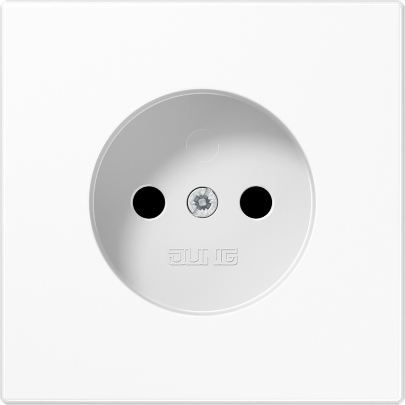 Jung LS990 wandcontactdoos Alpin wit
