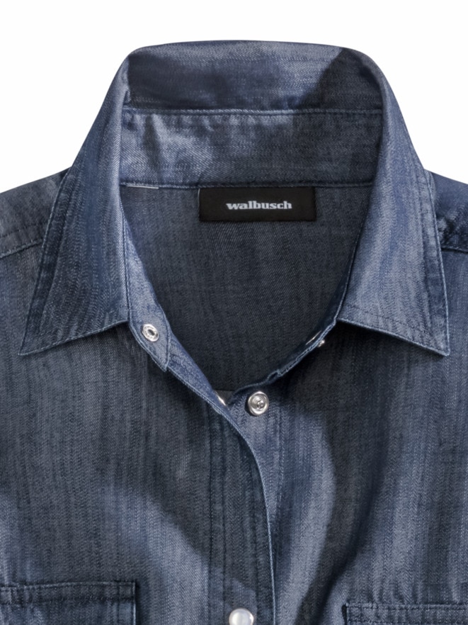 Lyocell-Jeansbluse Extraleicht