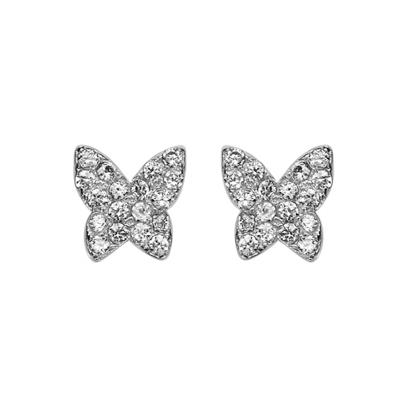 Boucles d'oreilles Papillon - Argent