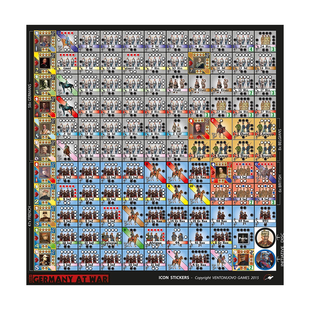 1914: Germany at War - Icon Stickers