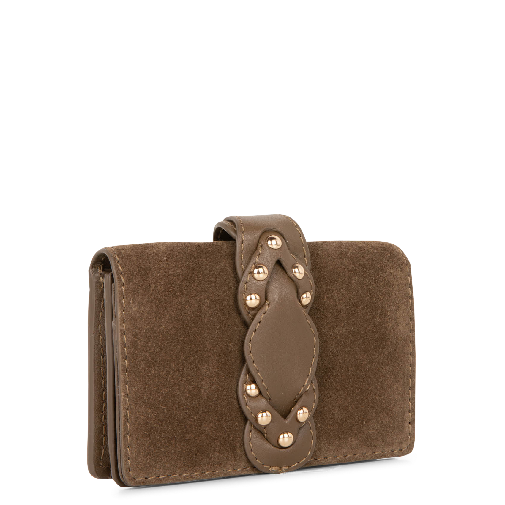 EDME - Porte-monnaie en cuir| Kaki