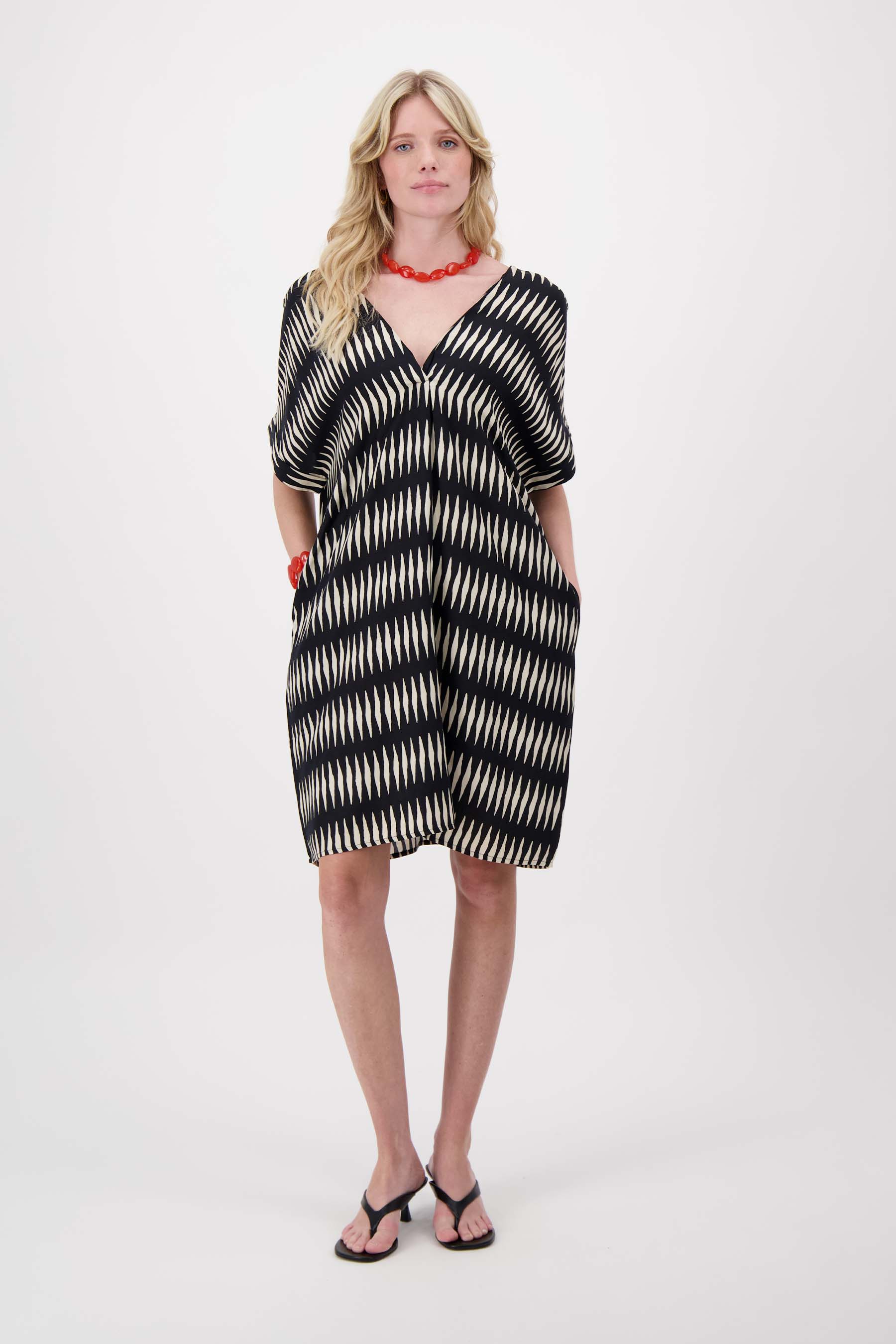 jurk met grafische print