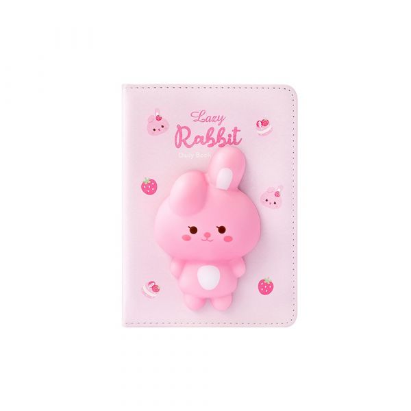Bloco de Notas 157x112mm Squishy Lazy Rabbit 96Fls 1 Un.