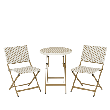 Bistroset Bellano wit wicker