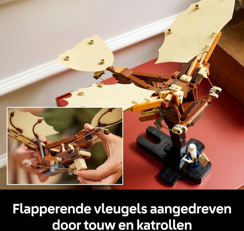 Lego - Icons Leonardo da Vinci Vliegmachine - Bouwset - Multicolor - Plastic