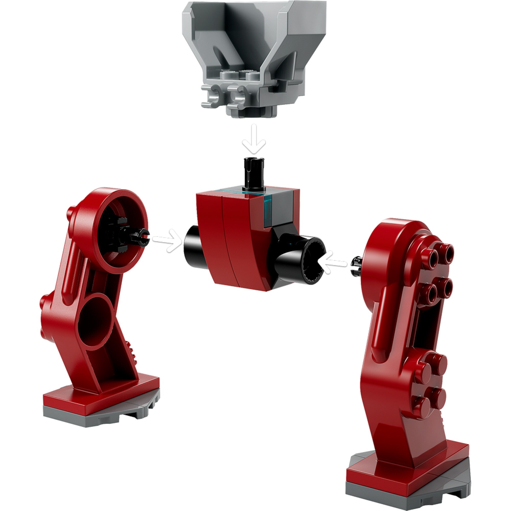 LEGO Konstruktionsspielzeug Marvel Super Heroes Iron Man Hulkbuster vs. Thanos