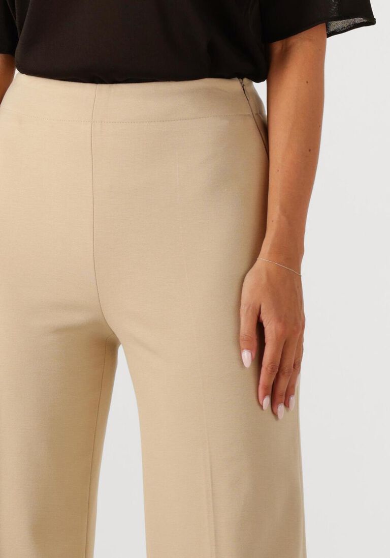 beige drykorn wijde broek before 136223