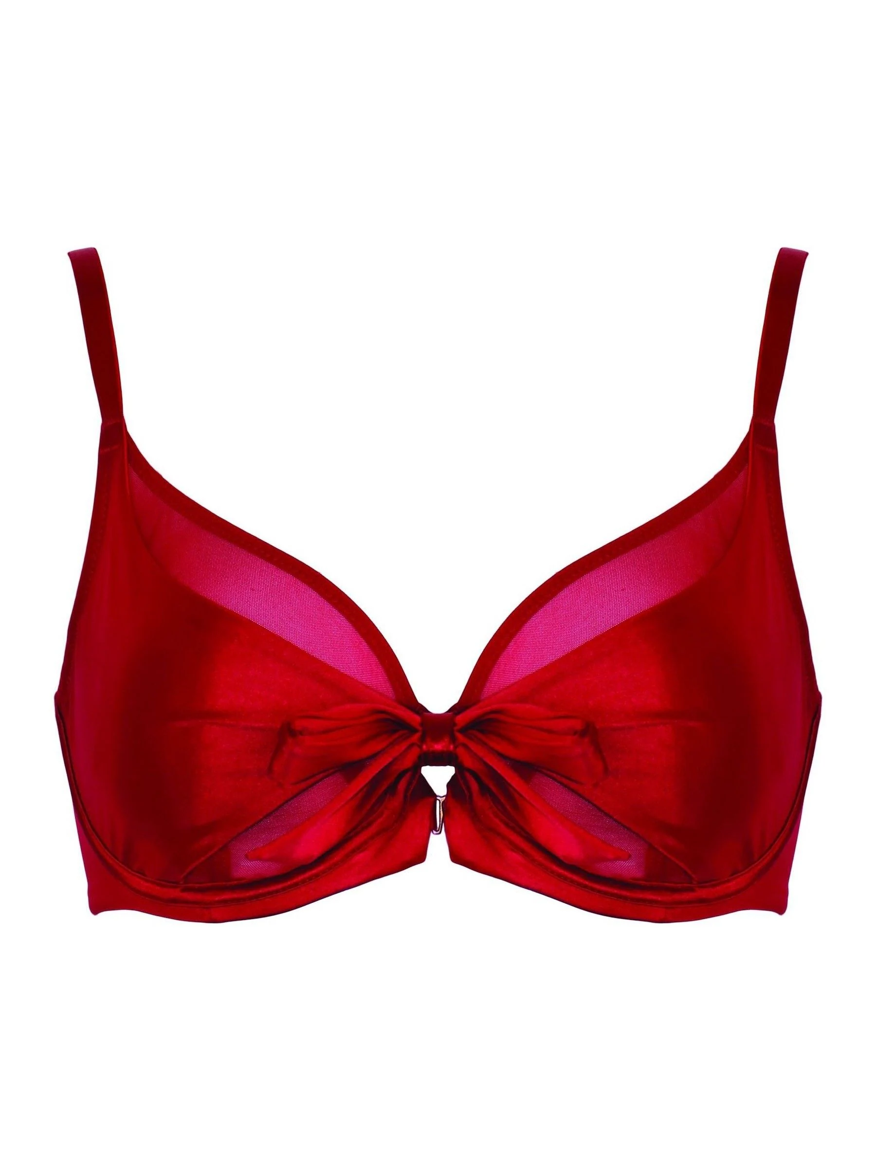 Pour Moi All Yours Satijn en mesh beha met voorsluiting