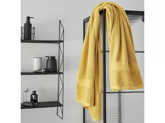 Maxi drap de bain 90 x 150 cm 100% Coton coloris ocre