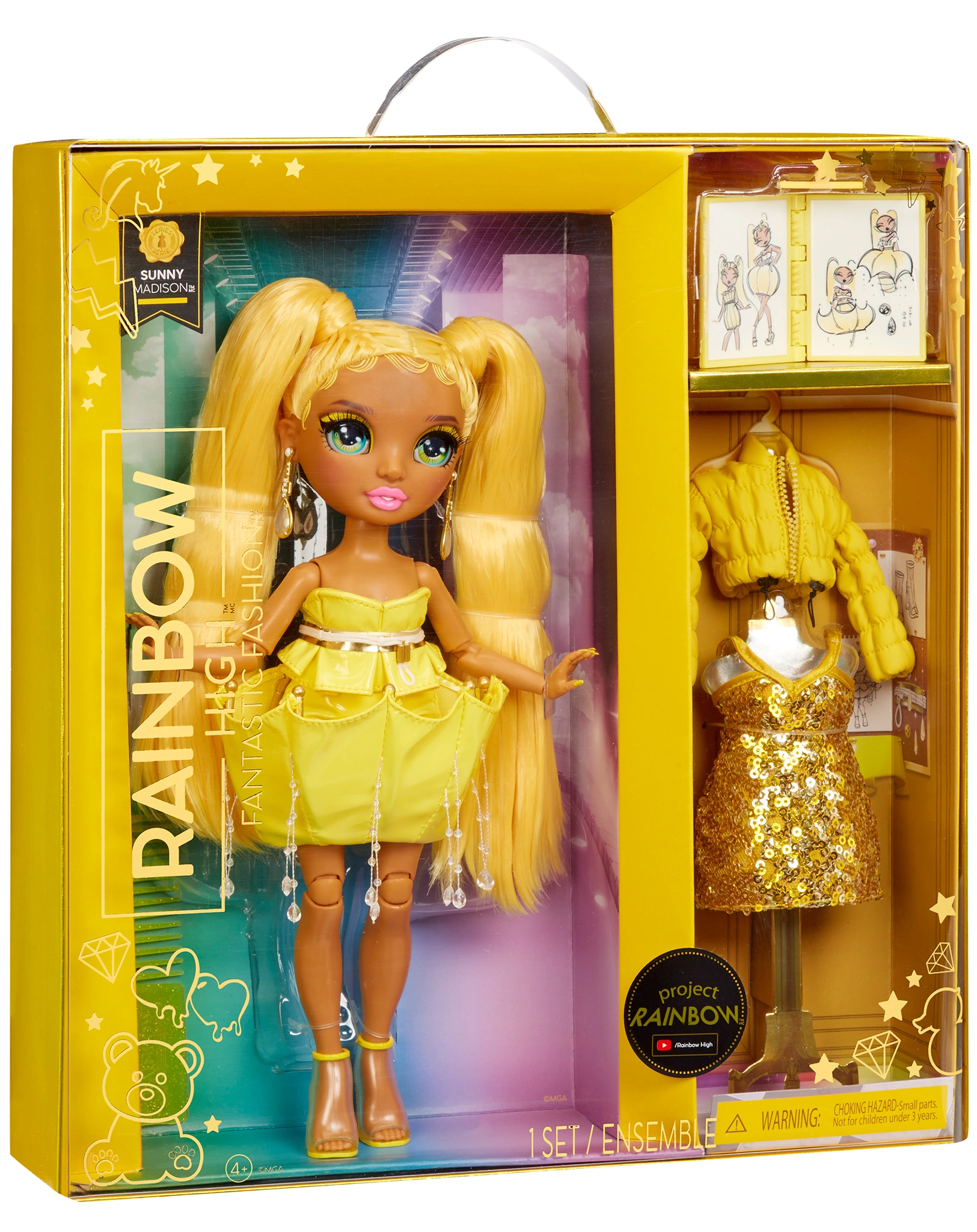 Fashionpuppe RAINBOW HIGH - SUNNY in gelb