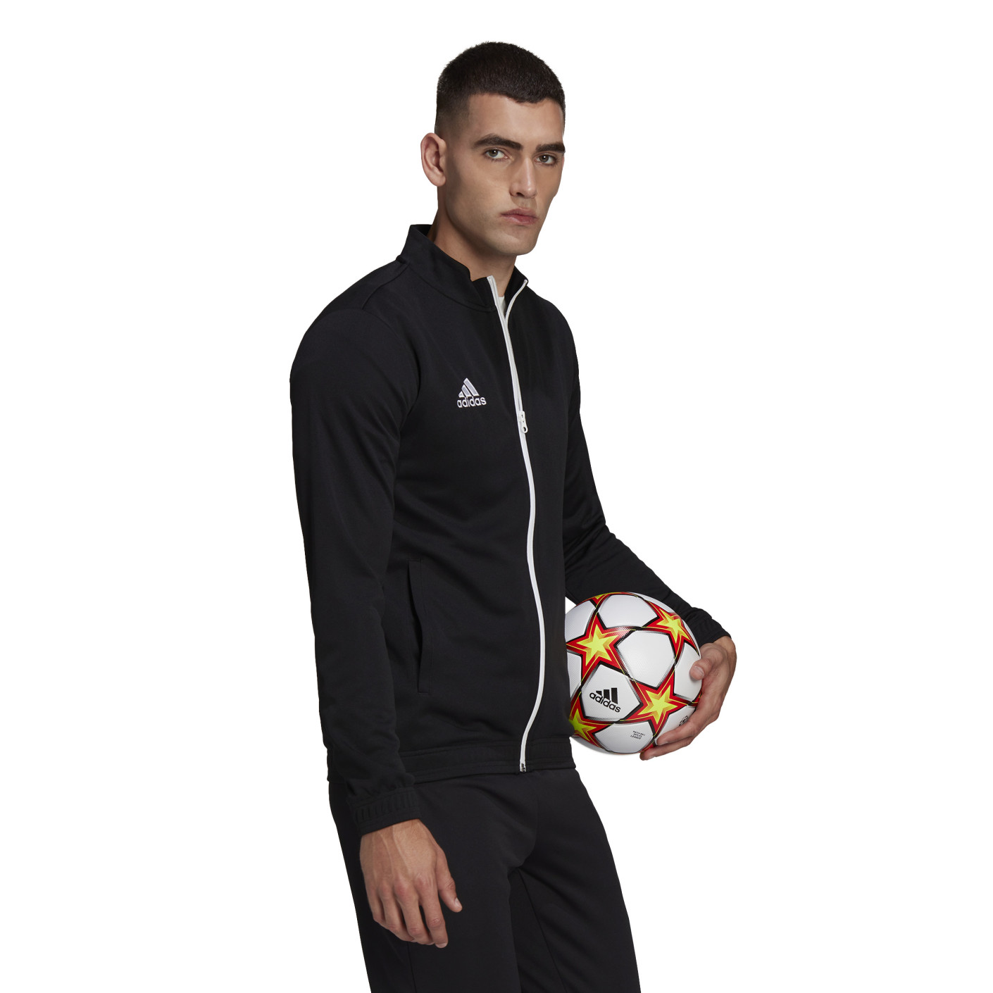 Adidas Entrada 22 Trainingsjack Zwart Wit