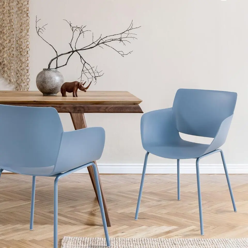 CLP Eetkamerstoel Alpena Kunststof - blauw