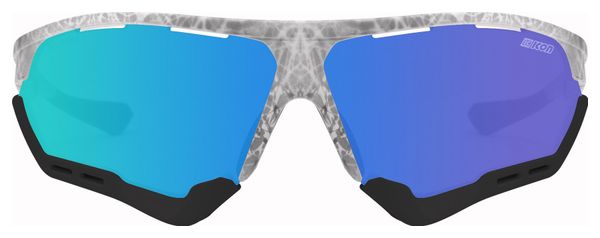 Scicon Sports Aerocomfort SCN PP XL Lunettes De Soleil De Performance Sportive (Multimirror Bleu Scnpp/Matt Gelé)