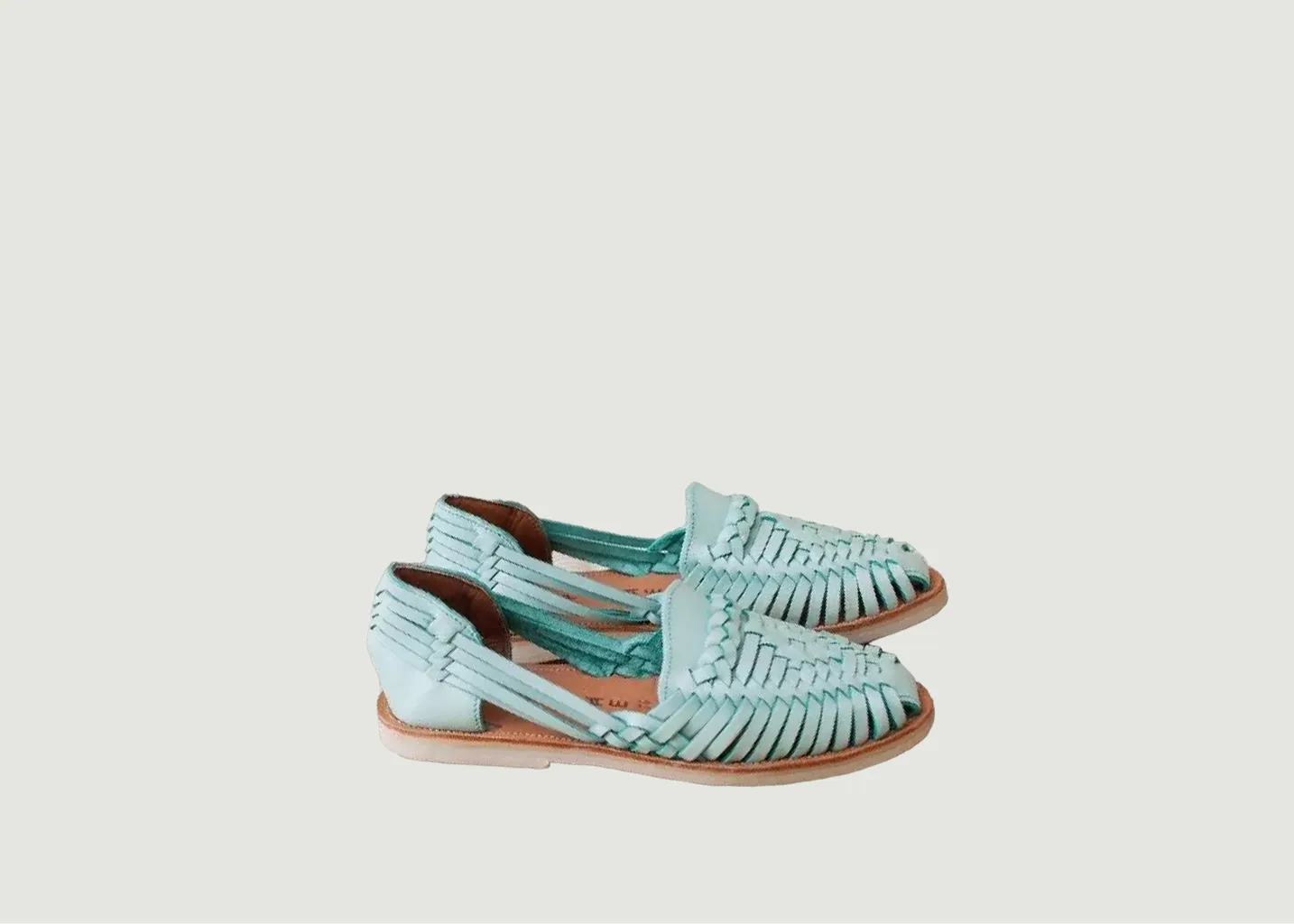 Sandales Alegre en cuir de vachette Mapache