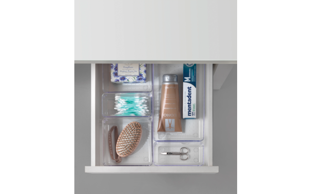 Metaltex Schubladen Organizer / Behälter stapelbar transparent