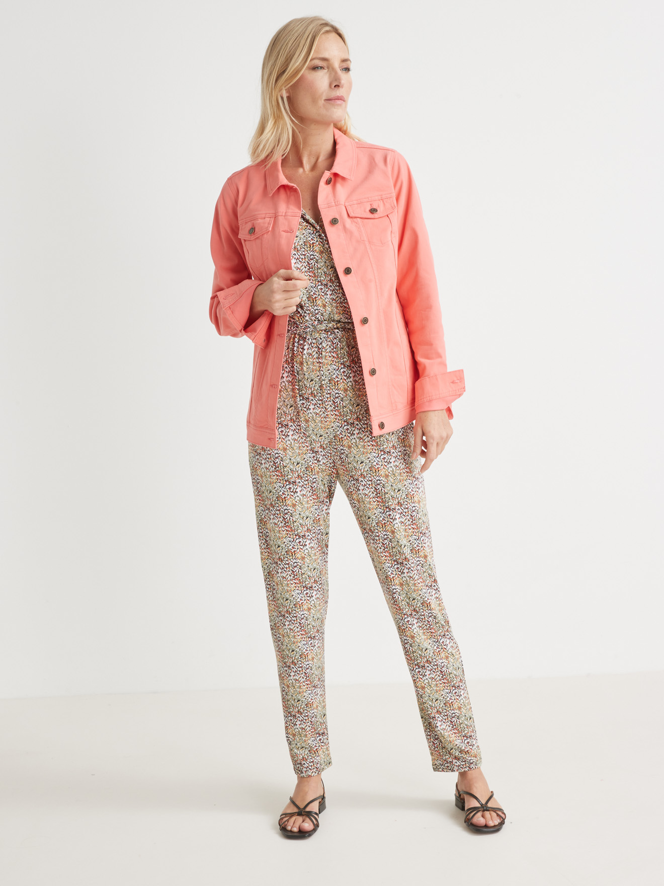 Veste-blouson en tissu stretch