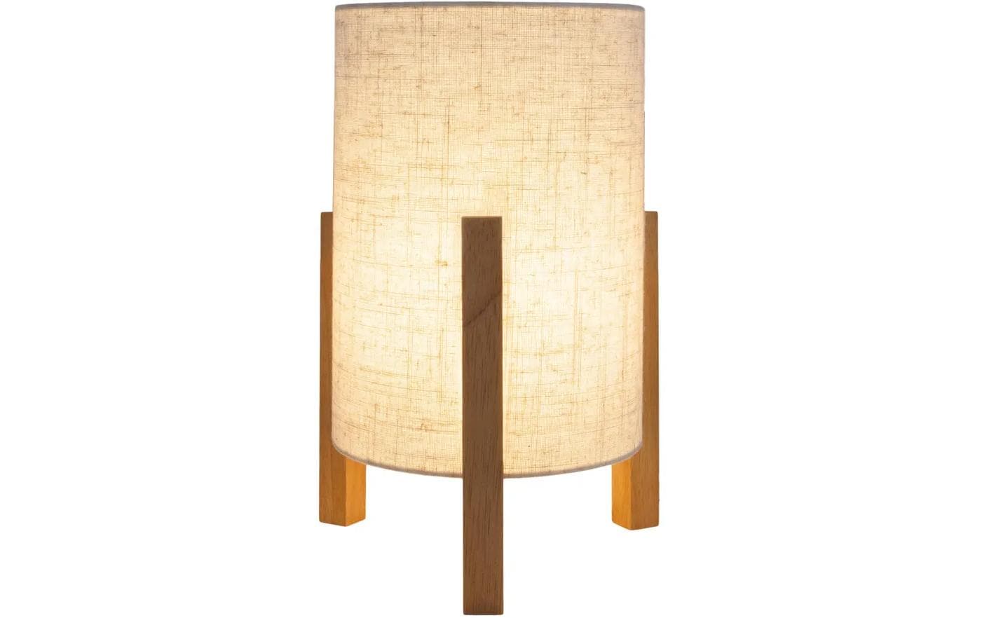 Tischleuchte «Matilda» 32 cmTischlampe aus Holz und Textil