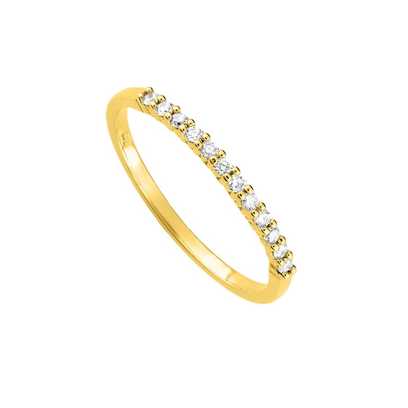 Bague Femme - Oxyde de zirconium - Or 9 Carats