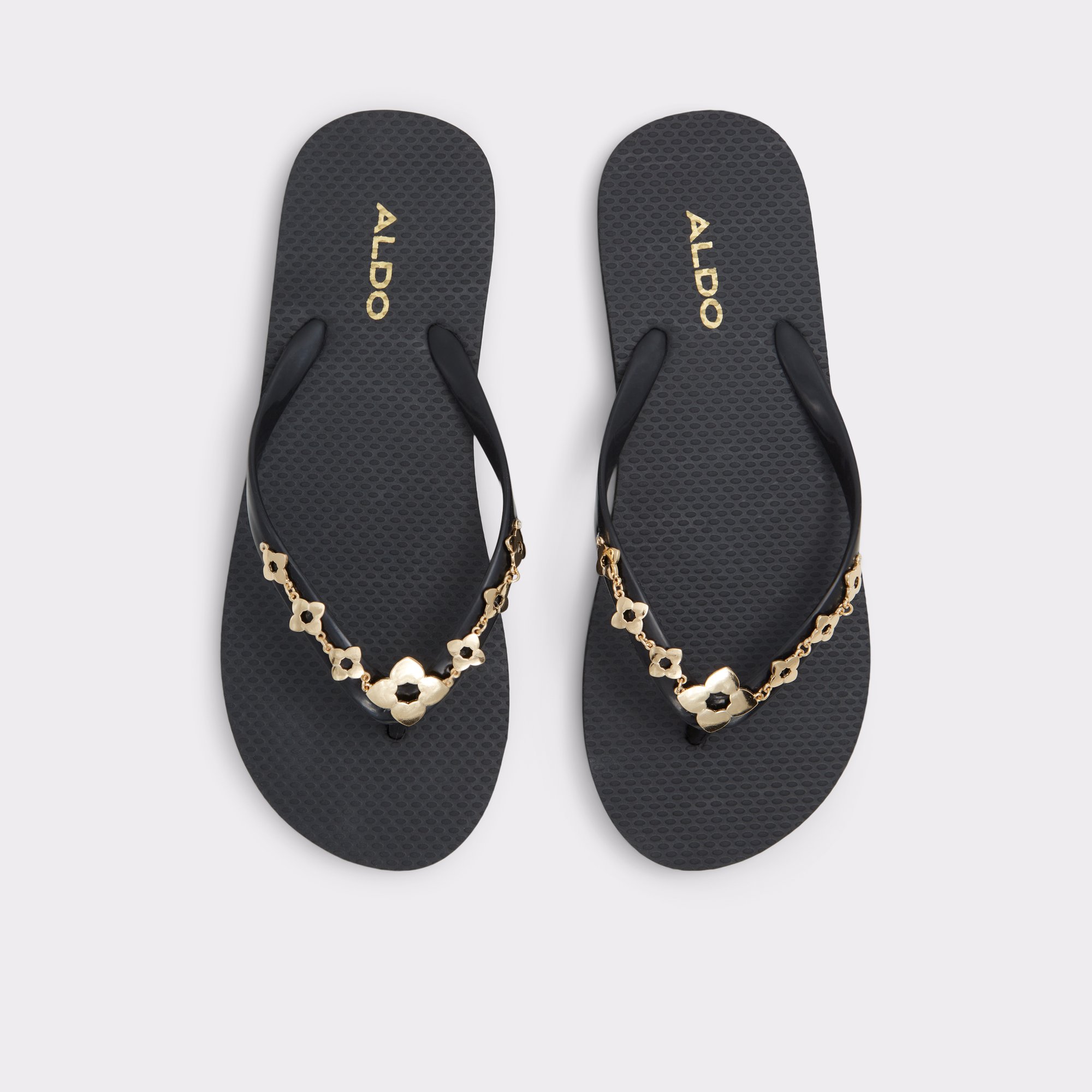 Parenad Black-Gold Multi Women Sandals