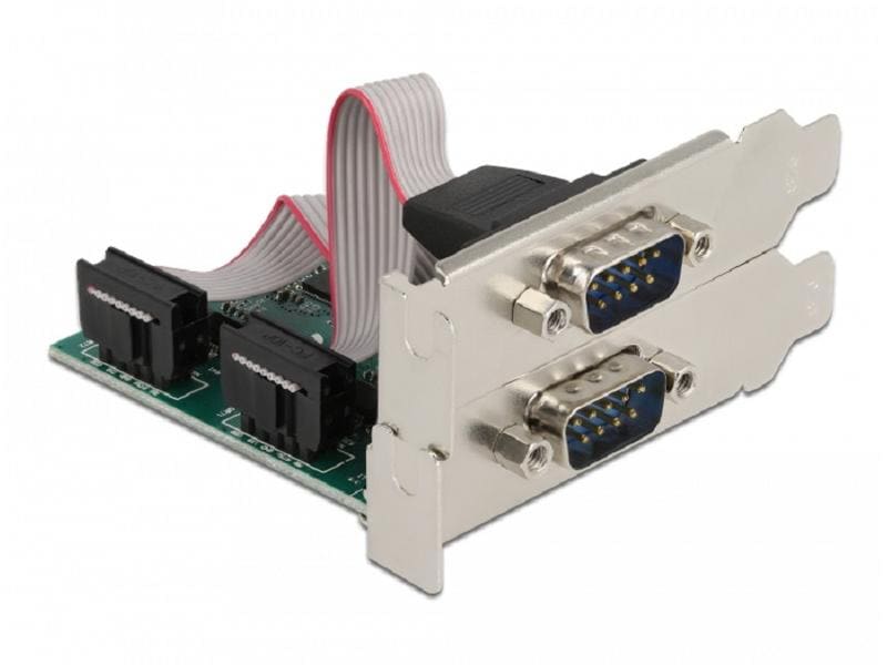 Delock PCI-Express-Karte 90046 2x Seriell / RS232 PCIe-Schnittstellenerweiterungskarte: 2x RS-232