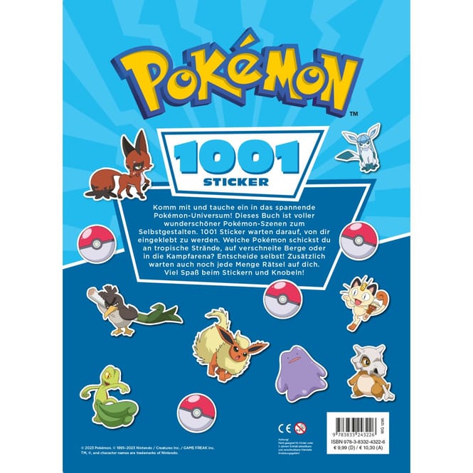 Pokémon - 1001 Sticker