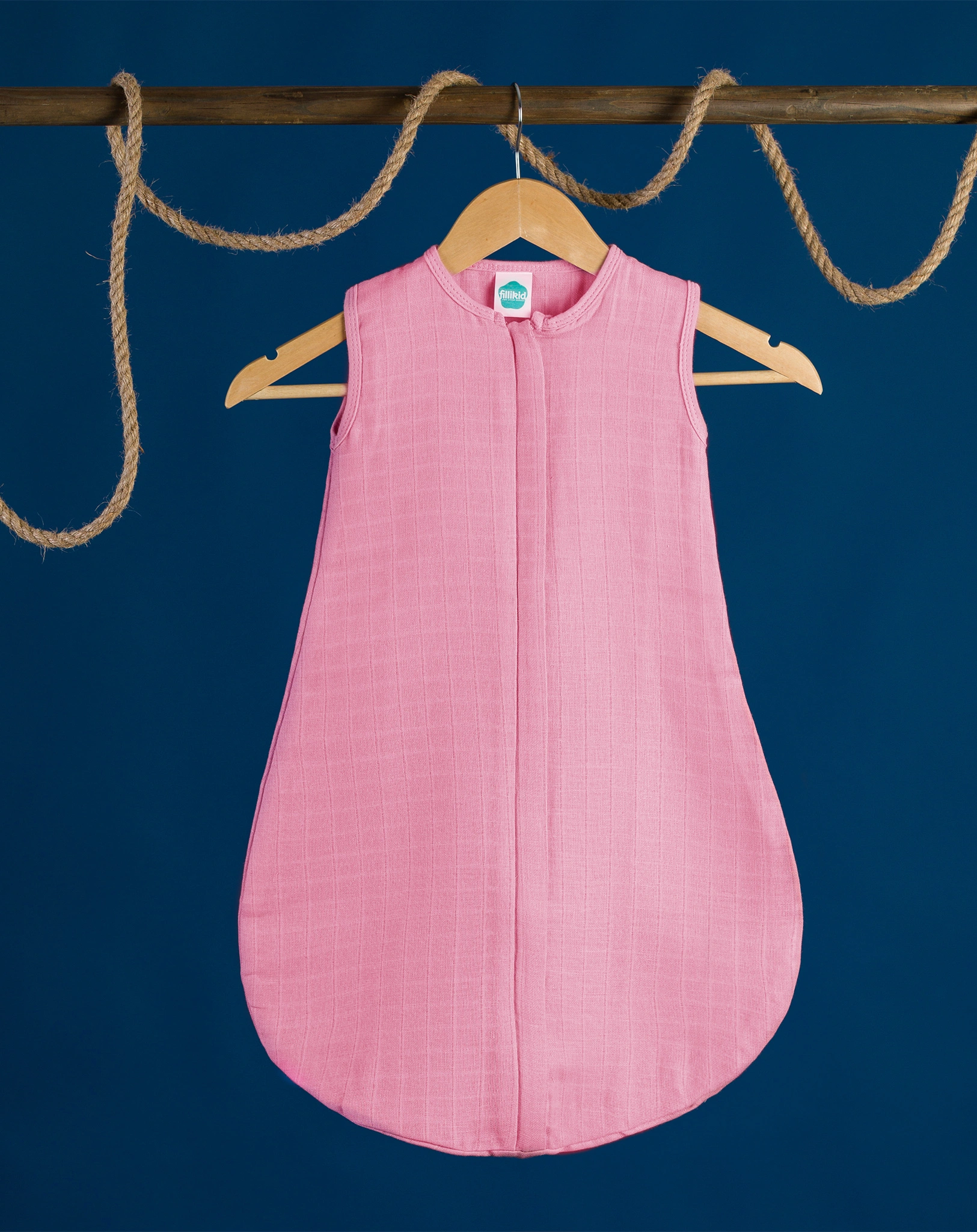 Mull-Schlafsack SOFT in altrosa
