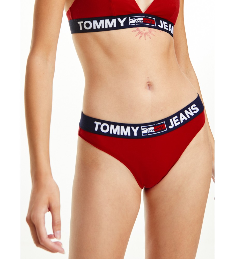 Cuecas Tommy Hilfiger vermelhas com contraste na cintura