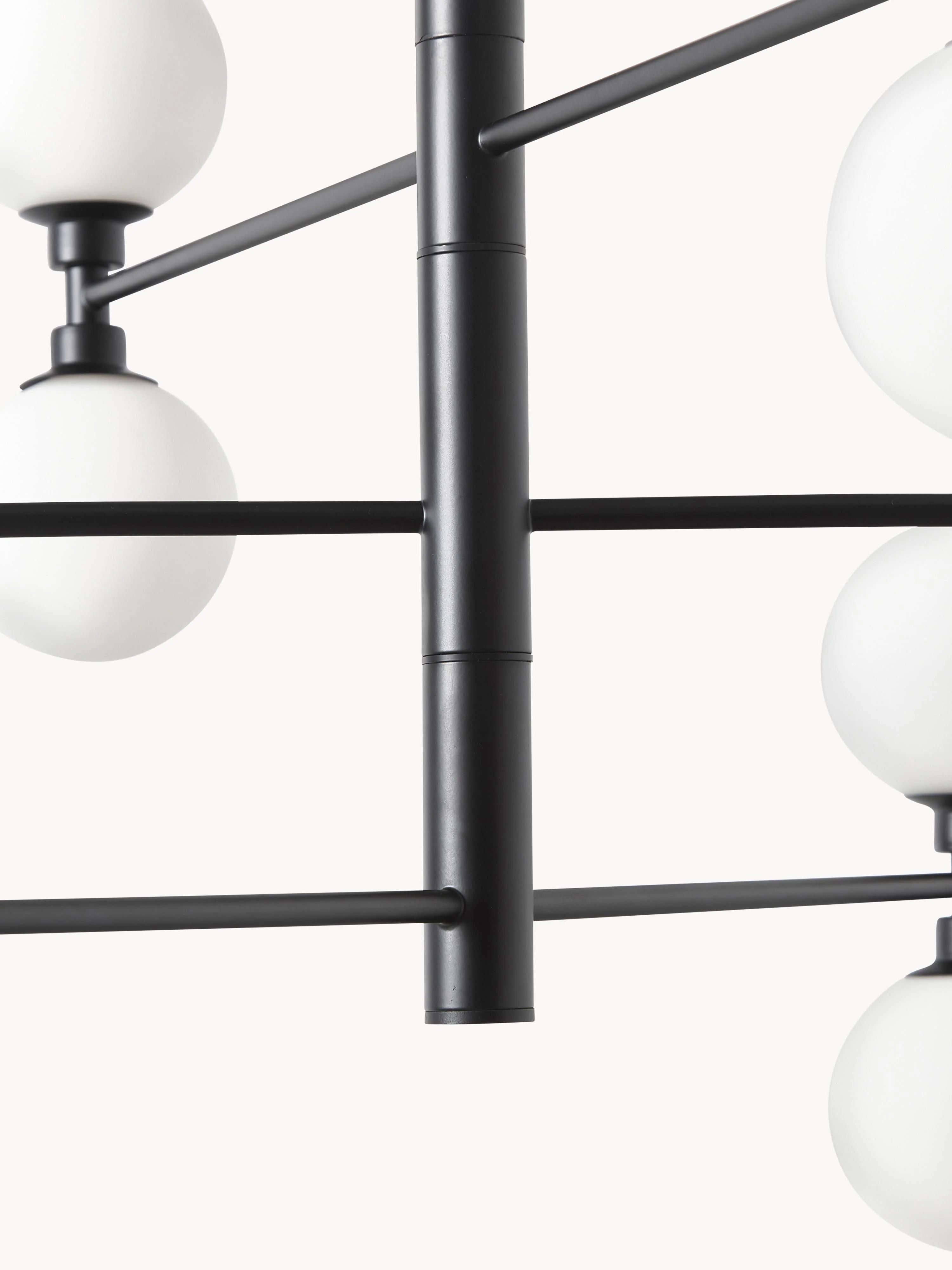 Grote hanglamp Grover met opaal glazen bollen