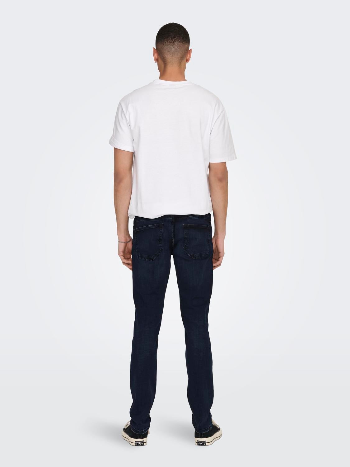 ONSLOOM Slim Fit Jeans Blue Black Denim