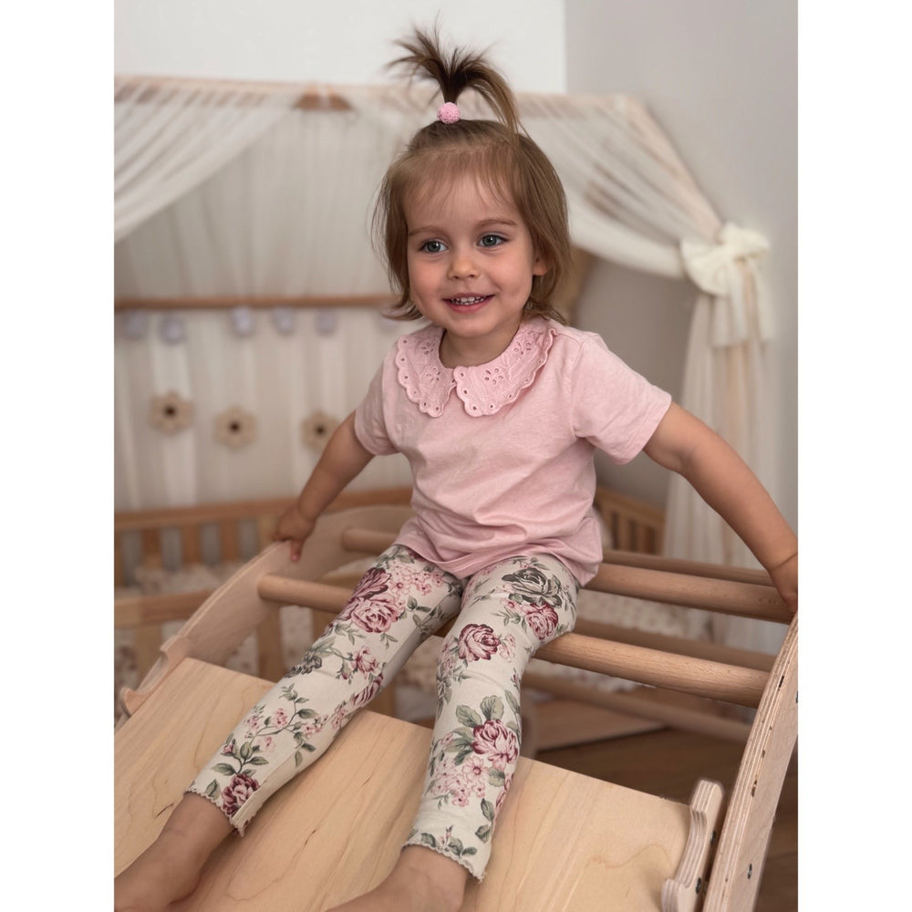 Køb Woobiboo Natural Montessori Rocker Med Beige Madras Og Slide-Climber L