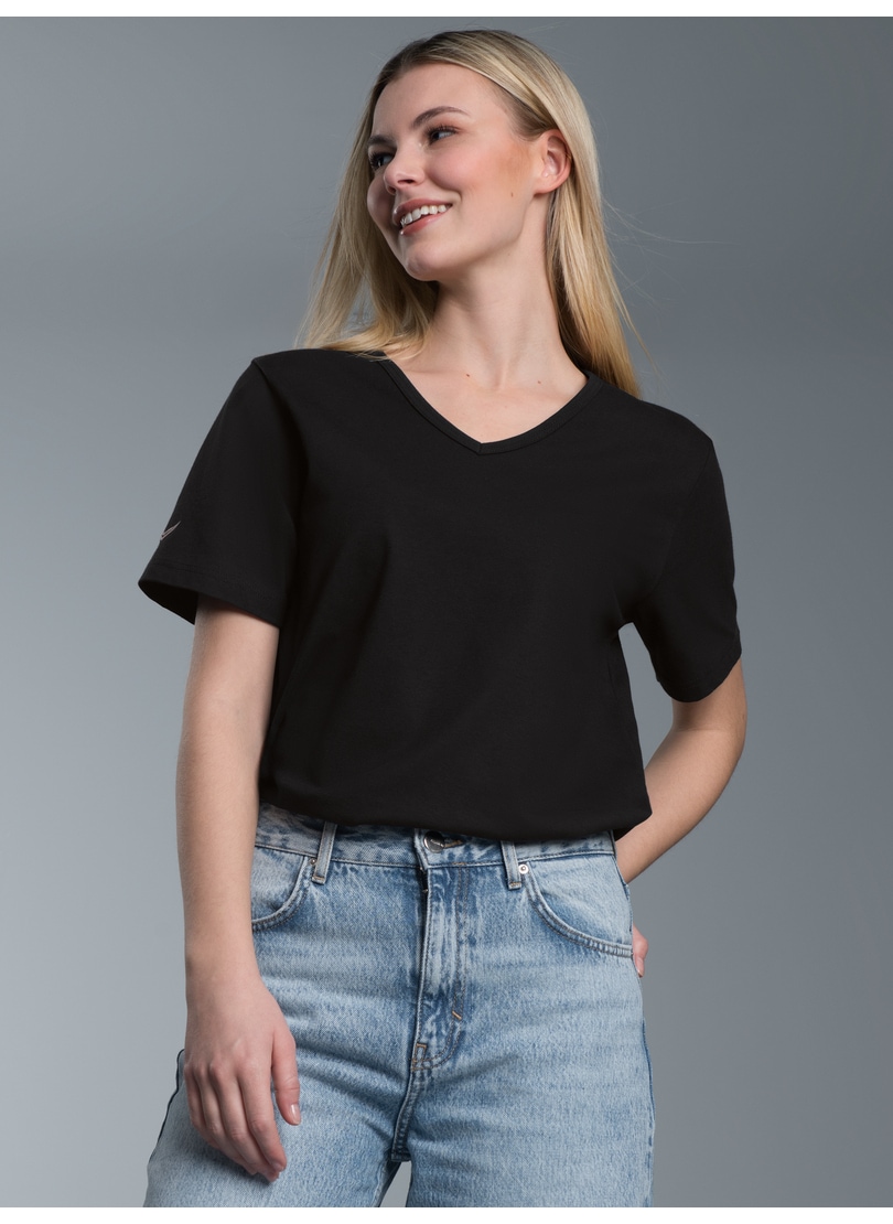 Trigema T-Shirt »TRIGEMA V-Shirt aus 100% Bio-Baumwolle (kbA)«, 1 Stk.