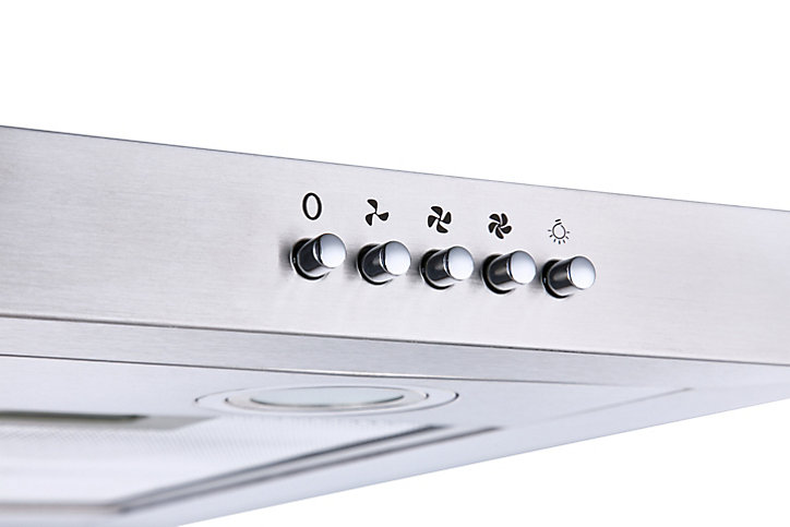Hotte décorative Cooke & Lewis BH60SS 60 cm argent