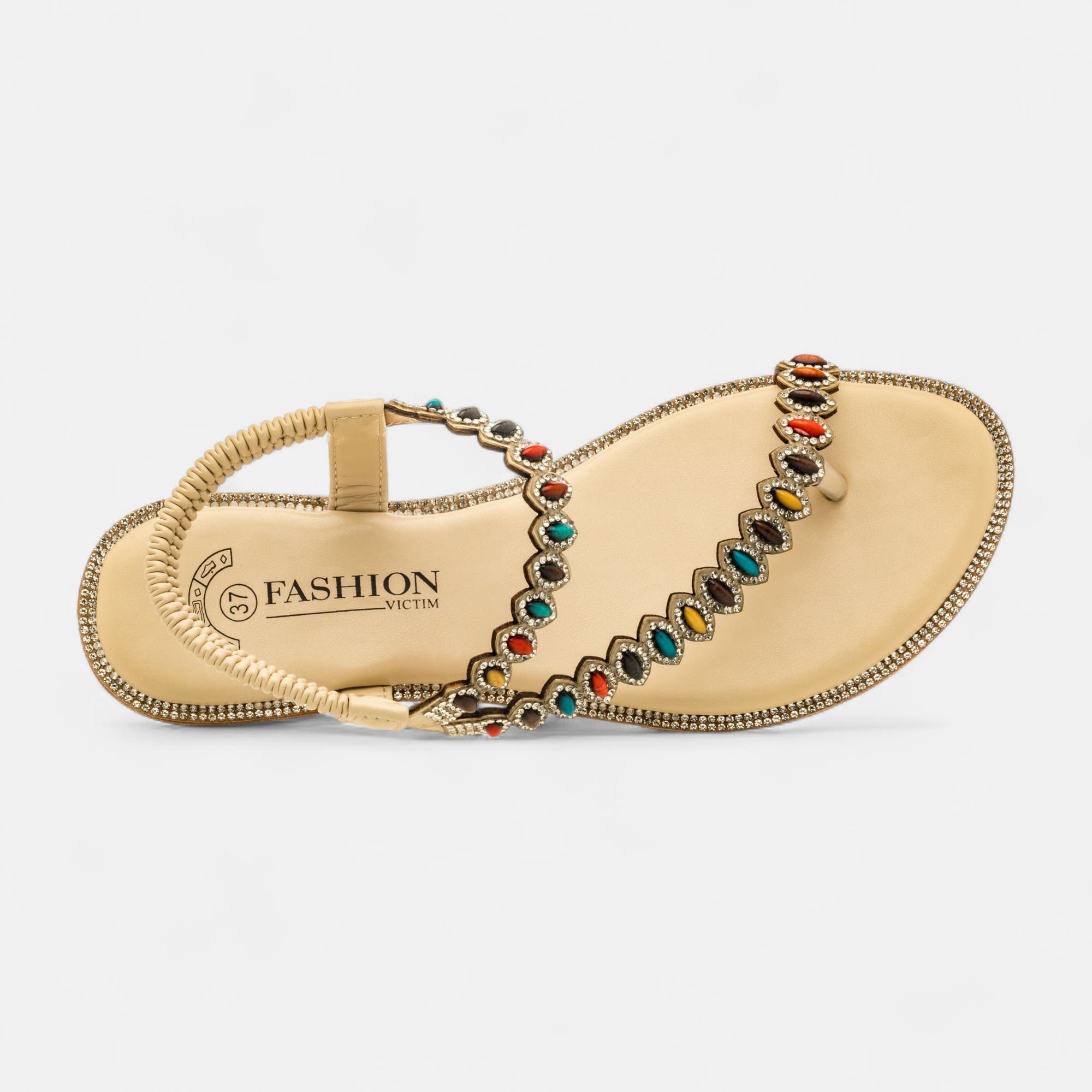 Nu-pieds Femme beige