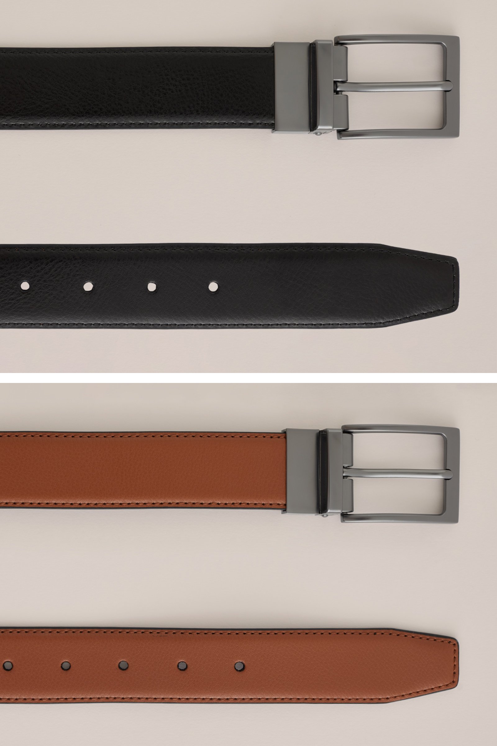 reversible riem WE Fashion Kaneelbruin