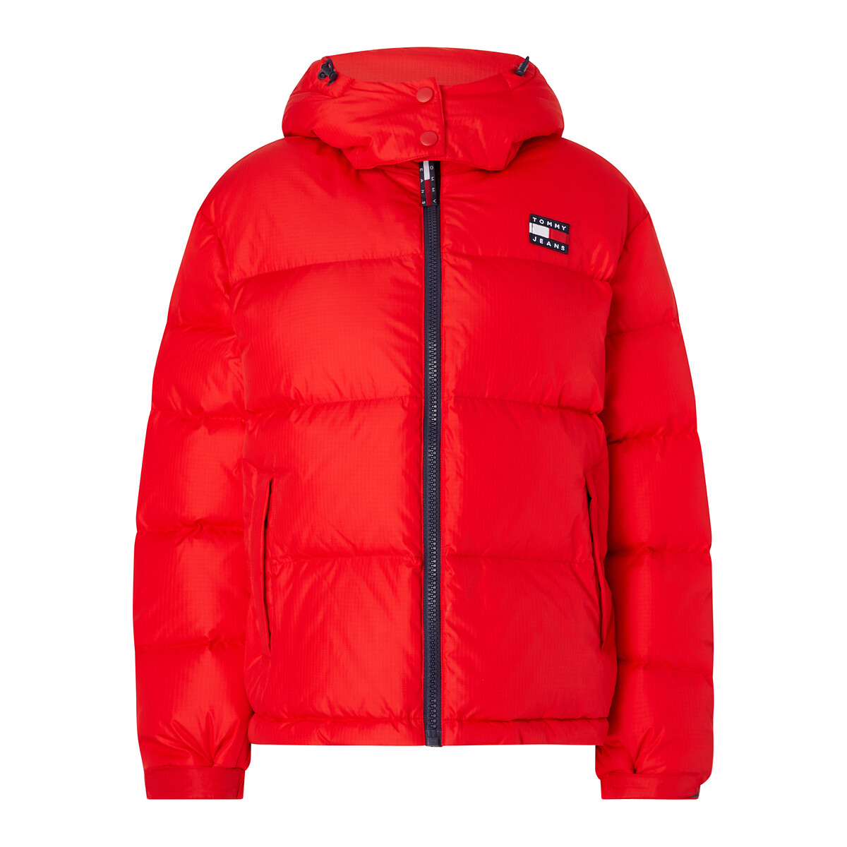 TOMMY JEANS<br>Jaqueta curta de plumas com capuz