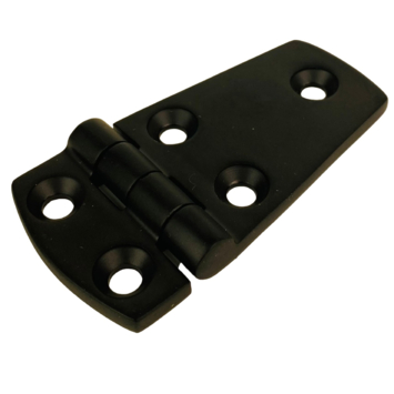 Scharnier 56/20x38x4mm RVS Zwart