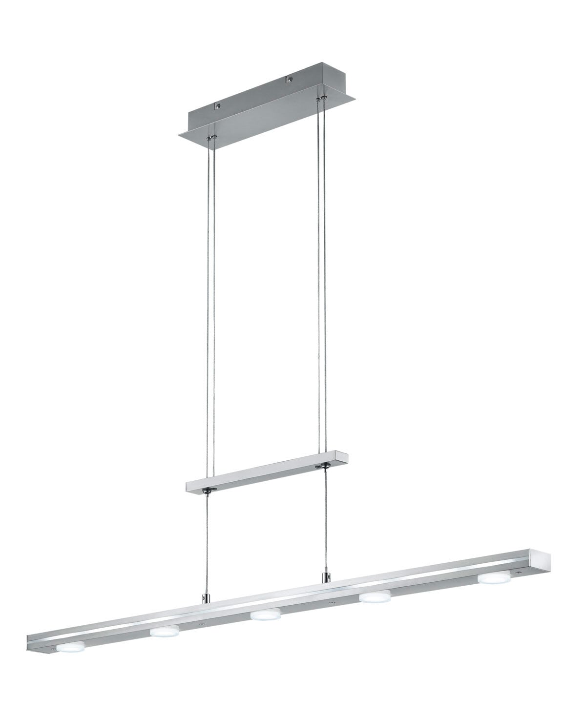 Trio LED Balkenpendel Lacal nickelfarbig