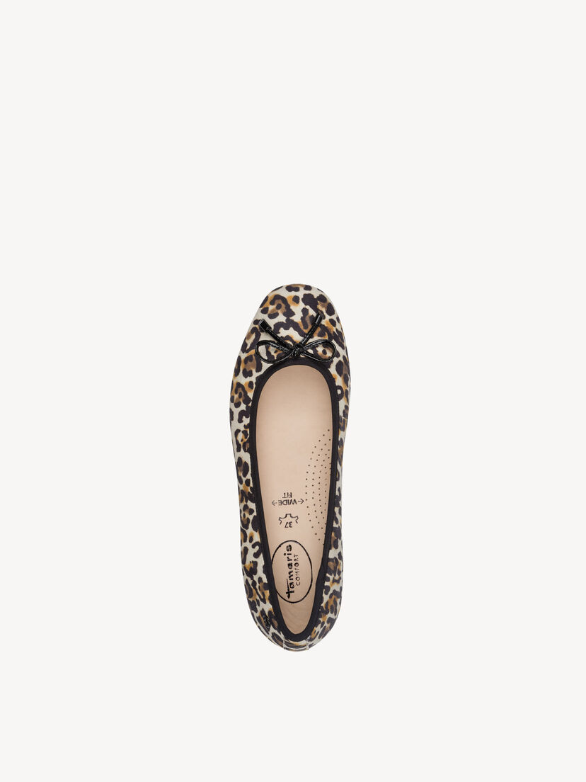 Leren Ballerina - beige