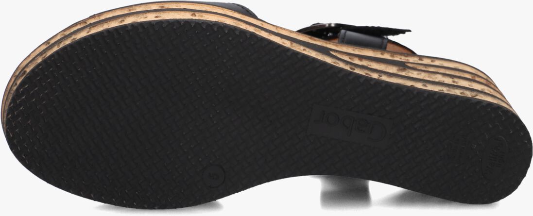 zwarte gabor sandalen met hak 651