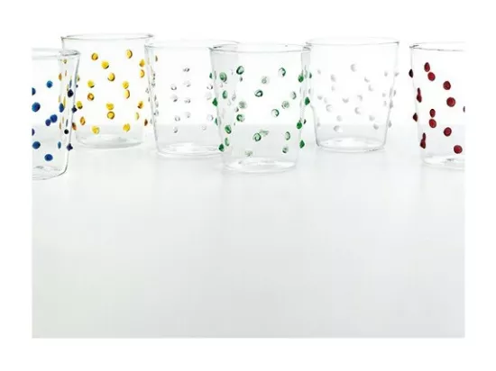 Zafferano Party Tumbler Verre Or Jaune 45 Cl Set de 6 Pièces en Verre