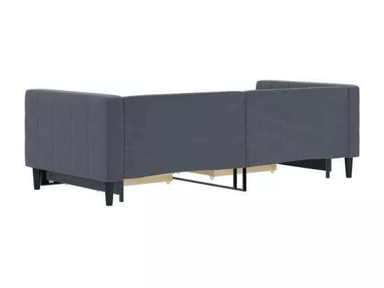Lit de jour avec gigogne et tiroirs sans matelas 90x200 cm