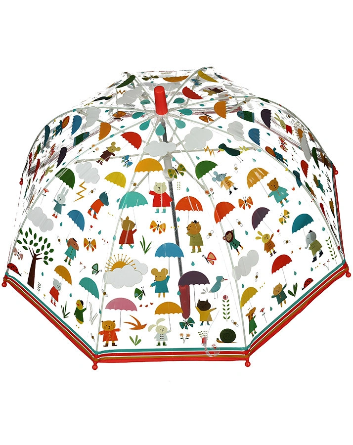 Regenschirm REGENSCHAUER in transparent/bunt