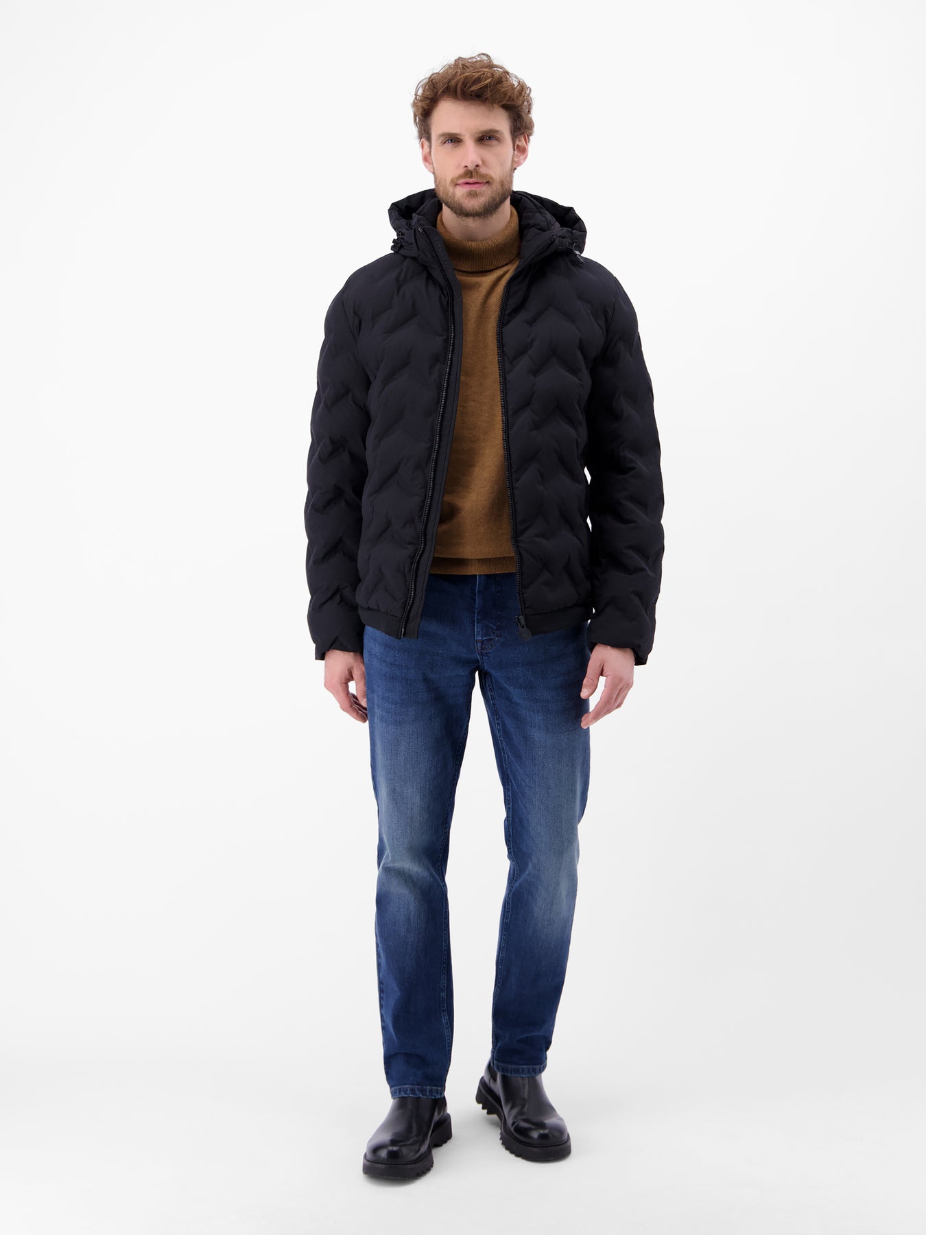 Herren Rollkragen-Strickpullover