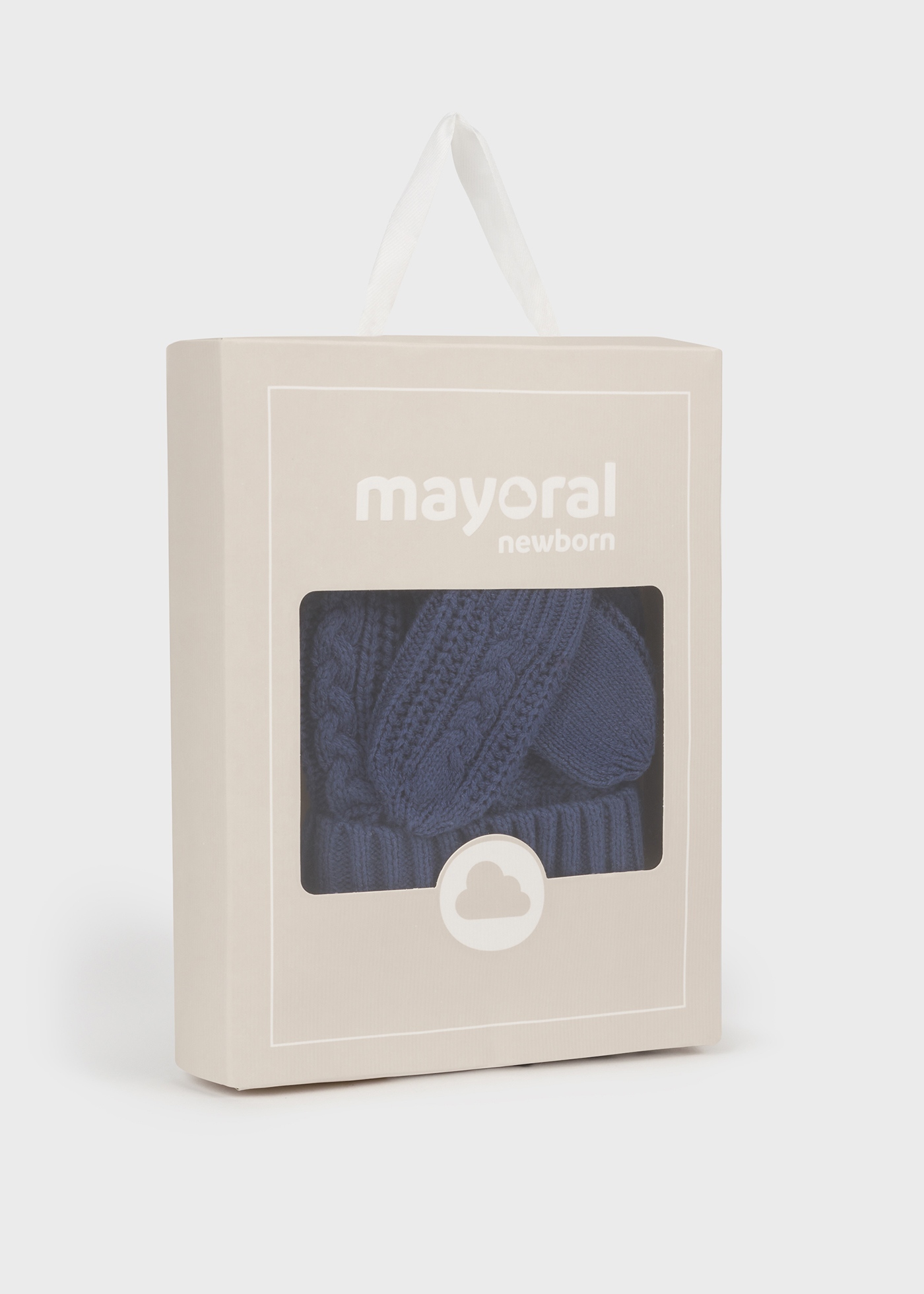 Conjunto de gorro e luvas para recém-nascido