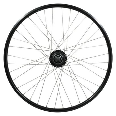 ROUE VTC 700X35 ARRIERE ER20 ALU NOIR DOUBLE PAROI MOY NEXUS 7V DISC CENTERLOCK 36 RAYONS INOX