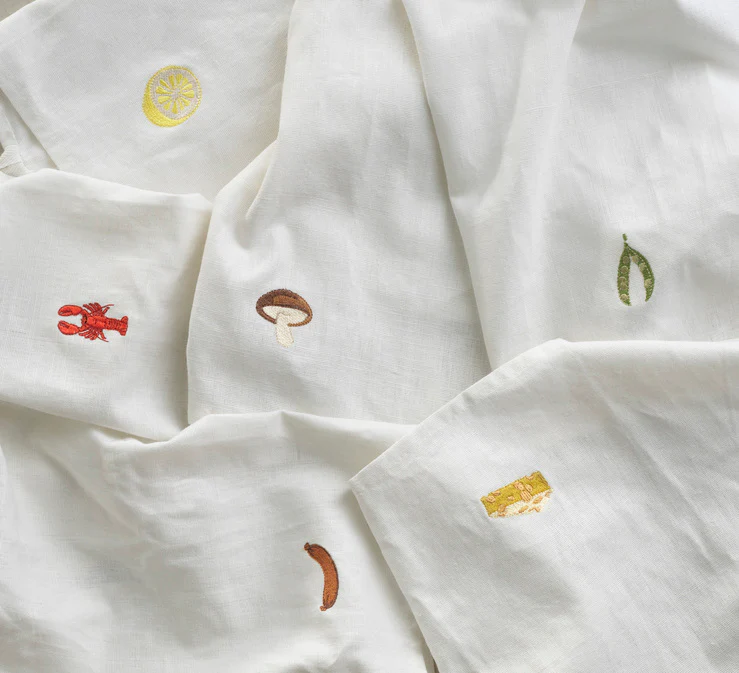 Normann Copenhagen  Yummy viskestykke, Peas - 50x70 cm.