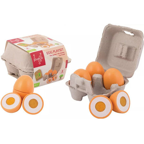 Jouéco eierdoosje met 4 eieren