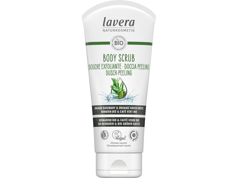 Lavera Duschpeeling Rosmarin und Grüntee 200 ml Natürliches Peeling für seidenweiche Haut